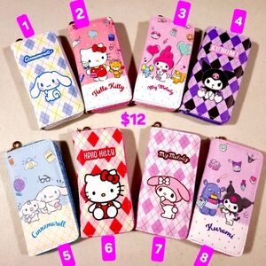 Hello Kitty, Cinamonroll, My Melody, Kuromi, Wallet